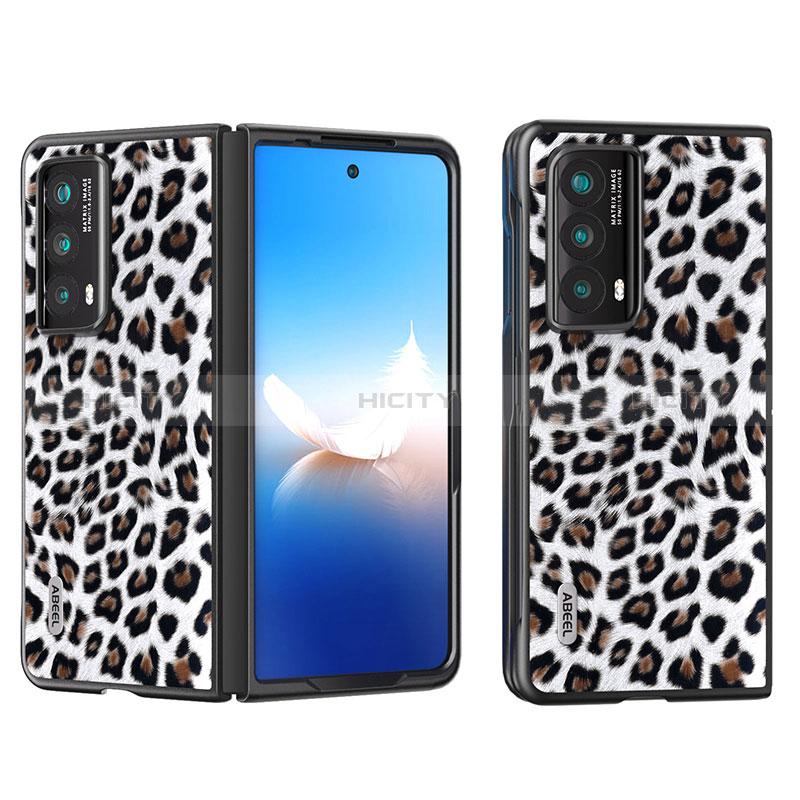 Funda Bumper Lujo Cuero y Plastico Mate Carcasa B08H para Huawei Honor Magic Vs2 5G