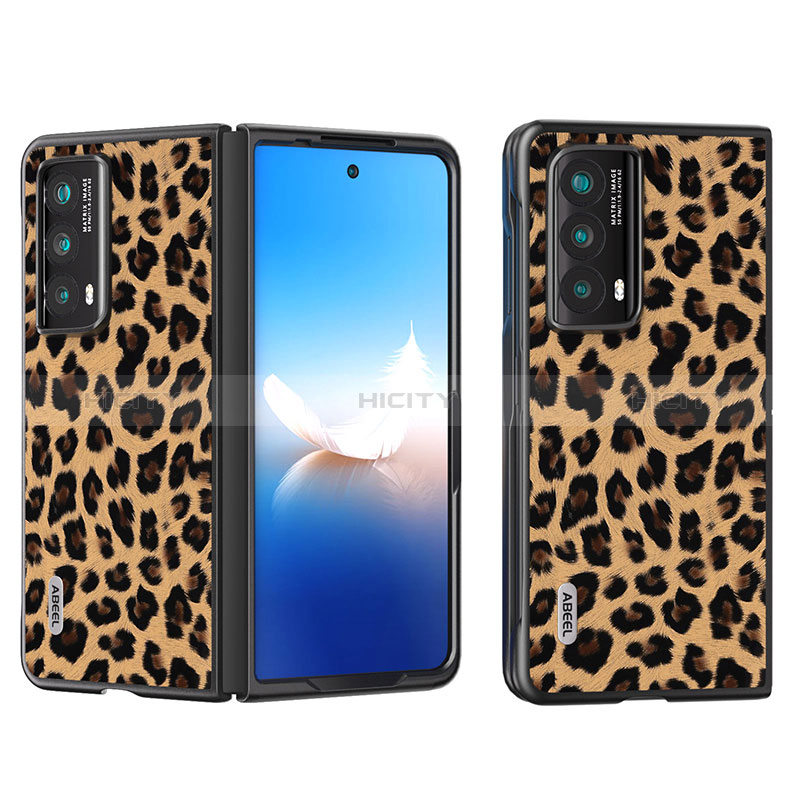 Funda Bumper Lujo Cuero y Plastico Mate Carcasa B08H para Huawei Honor Magic Vs2 5G