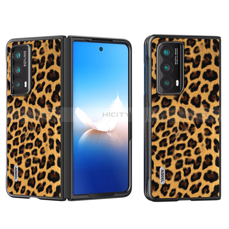 Funda Bumper Lujo Cuero y Plastico Mate Carcasa B08H para Huawei Honor Magic Vs2 5G