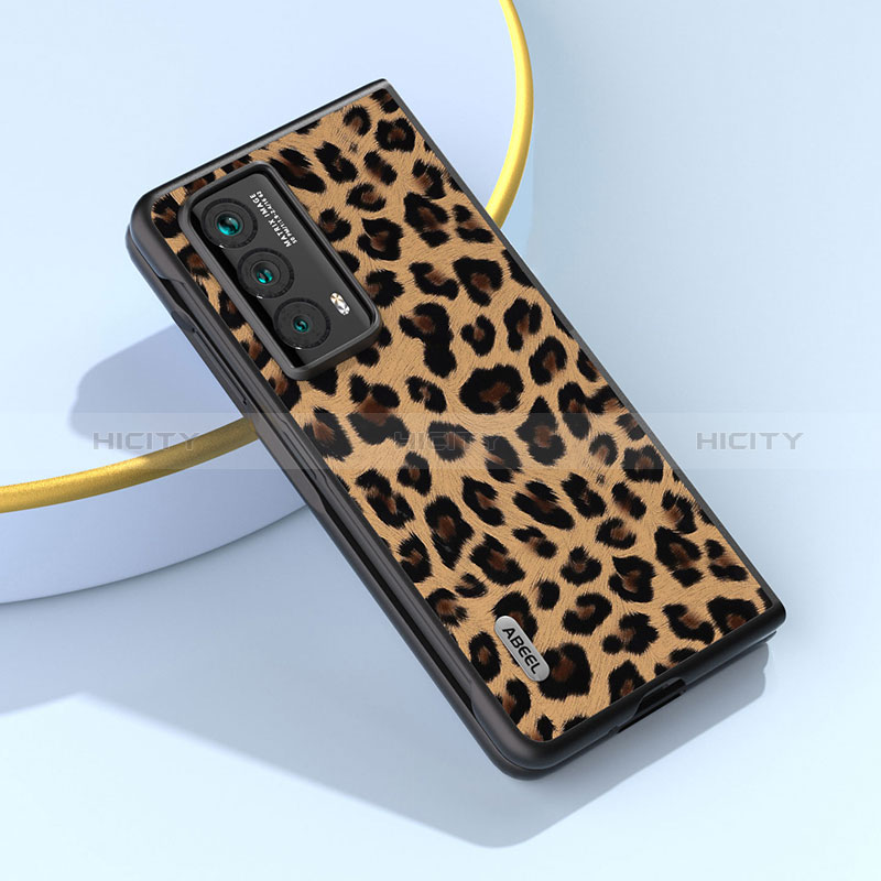 Funda Bumper Lujo Cuero y Plastico Mate Carcasa B09H para Huawei Honor Magic Vs2 5G