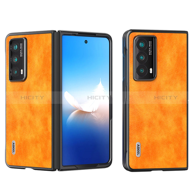 Funda Bumper Lujo Cuero y Plastico Mate Carcasa B12H para Huawei Honor Magic Vs2 5G