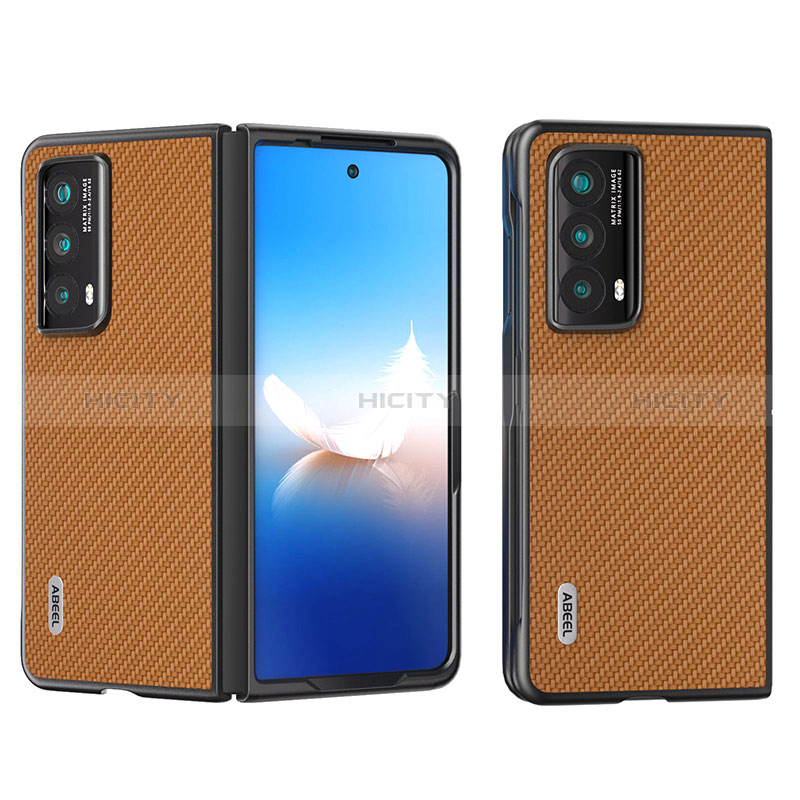 Funda Bumper Lujo Cuero y Plastico Mate Carcasa B15H para Huawei Honor Magic Vs2 5G