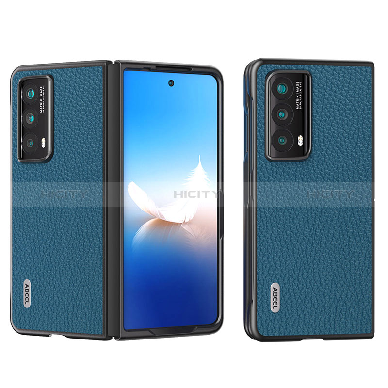 Funda Bumper Lujo Cuero y Plastico Mate Carcasa B17H para Huawei Honor Magic Vs2 5G