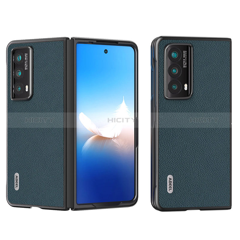 Funda Bumper Lujo Cuero y Plastico Mate Carcasa B18H para Huawei Honor Magic Vs2 5G