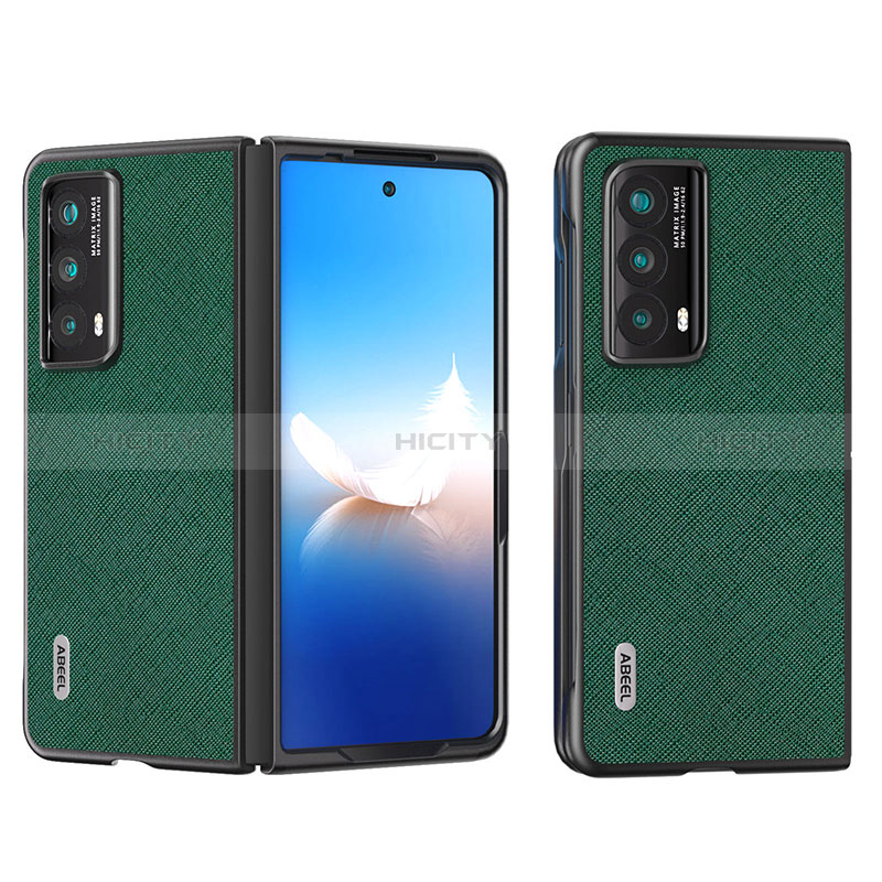 Funda Bumper Lujo Cuero y Plastico Mate Carcasa B20H para Huawei Honor Magic Vs2 5G