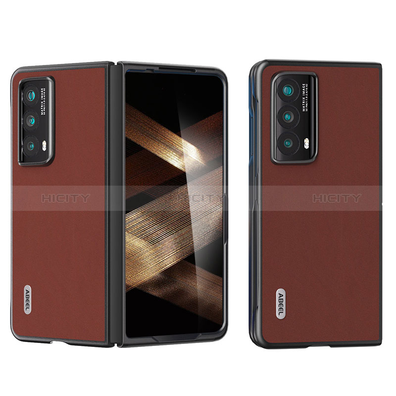 Funda Bumper Lujo Cuero y Plastico Mate Carcasa BH1 para Huawei Honor Magic Vs2 5G