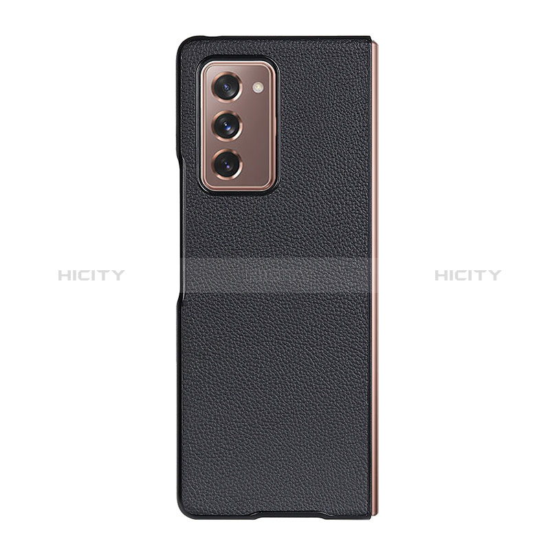 Funda Bumper Lujo Cuero y Plastico Mate Carcasa BH1 para Samsung Galaxy Z Fold2 5G