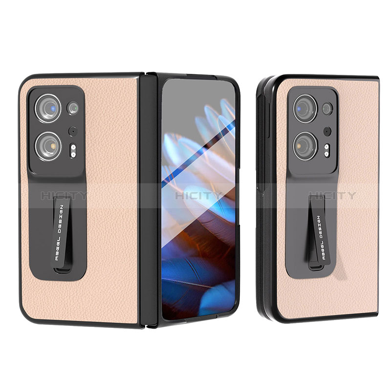 Funda Bumper Lujo Cuero y Plastico Mate Carcasa BH10 para Oppo Find N2 5G