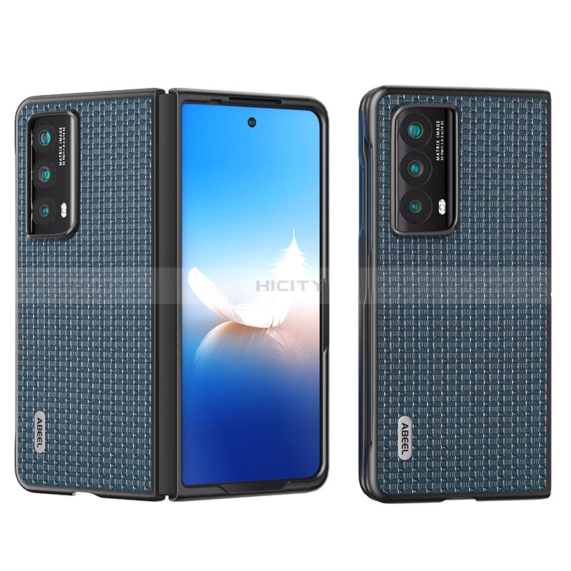 Funda Bumper Lujo Cuero y Plastico Mate Carcasa BH3 para Huawei Honor Magic Vs2 5G