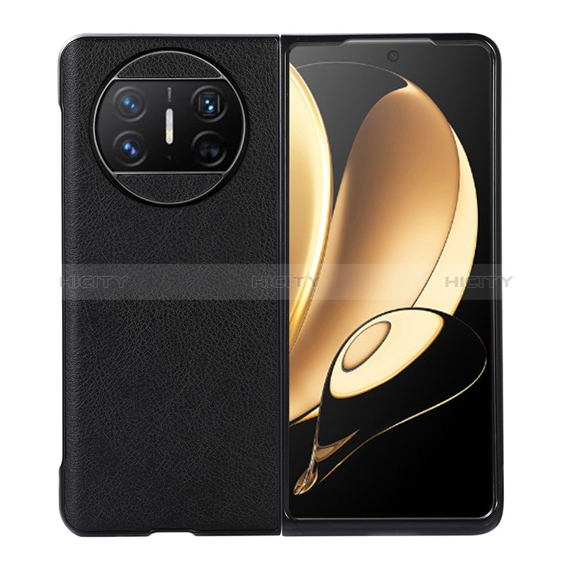 Funda Bumper Lujo Cuero y Plastico Mate Carcasa BH3 para Huawei Mate X3