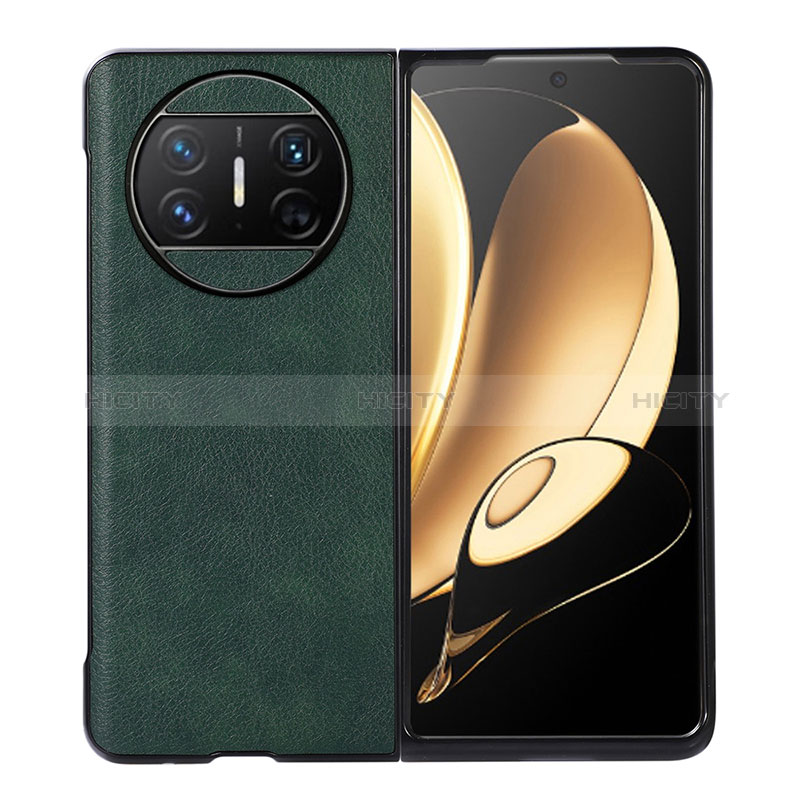 Funda Bumper Lujo Cuero y Plastico Mate Carcasa BH3 para Huawei Mate X3