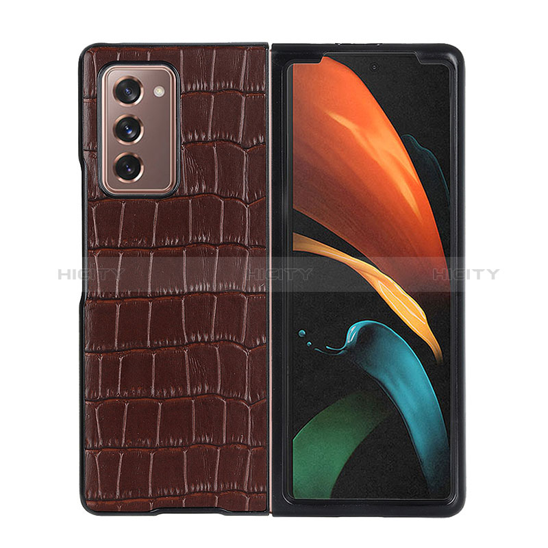 Funda Bumper Lujo Cuero y Plastico Mate Carcasa BH3 para Samsung Galaxy Z Fold2 5G