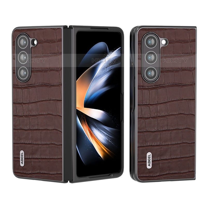 Funda Bumper Lujo Cuero y Plastico Mate Carcasa BH3 para Samsung Galaxy Z Fold5 5G