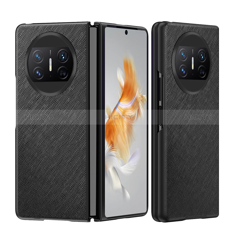 Funda Bumper Lujo Cuero y Plastico Mate Carcasa BH4 para Huawei Mate X3