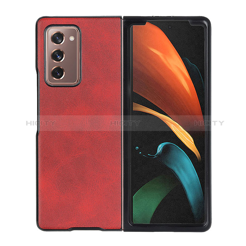 Funda Bumper Lujo Cuero y Plastico Mate Carcasa BH4 para Samsung Galaxy Z Fold2 5G