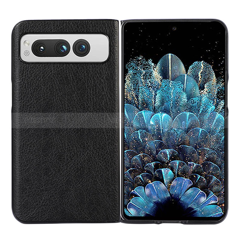 Funda Bumper Lujo Cuero y Plastico Mate Carcasa BH5 para Google Pixel Fold 5G