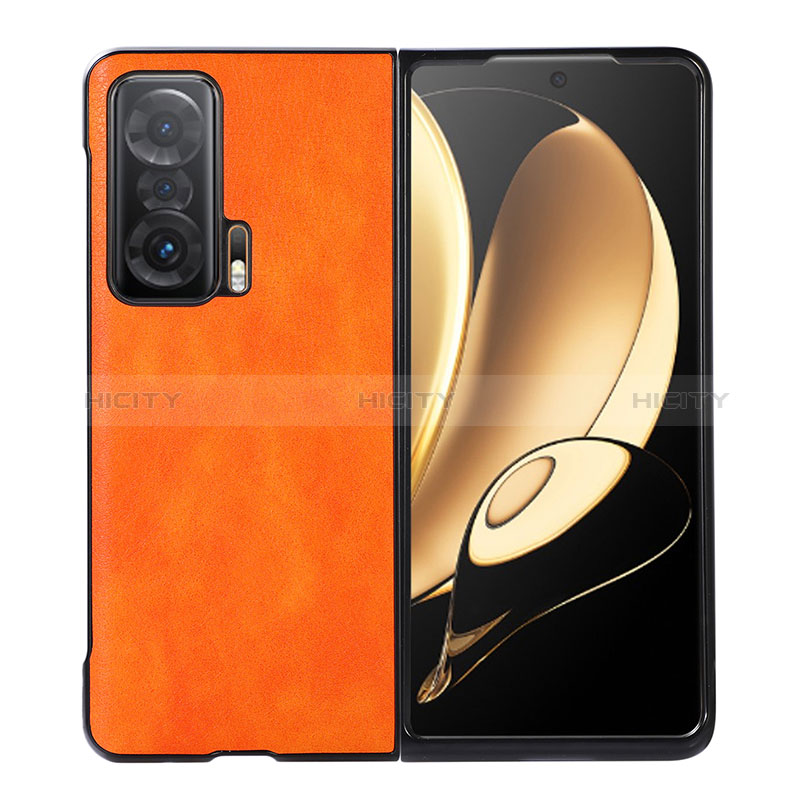 Funda Bumper Lujo Cuero y Plastico Mate Carcasa BH5 para Huawei Honor Magic V 5G