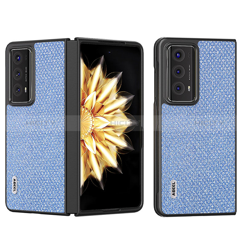 Funda Bumper Lujo Cuero y Plastico Mate Carcasa BH5 para Huawei Honor Magic V2 5G