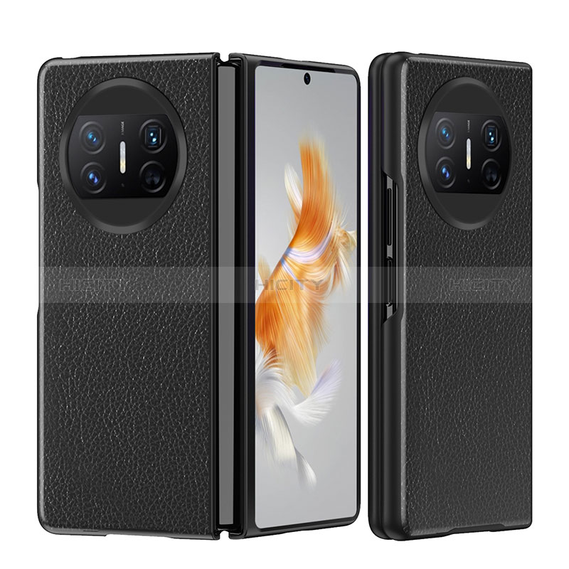 Funda Bumper Lujo Cuero y Plastico Mate Carcasa BH5 para Huawei Mate X5