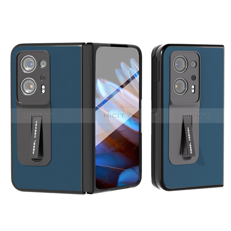 Funda Bumper Lujo Cuero y Plastico Mate Carcasa BH5 para Oppo Find N2 5G