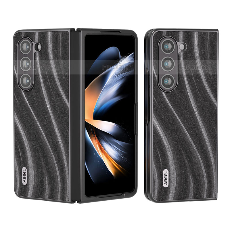 Funda Bumper Lujo Cuero y Plastico Mate Carcasa BH6 para Samsung Galaxy Z Fold5 5G