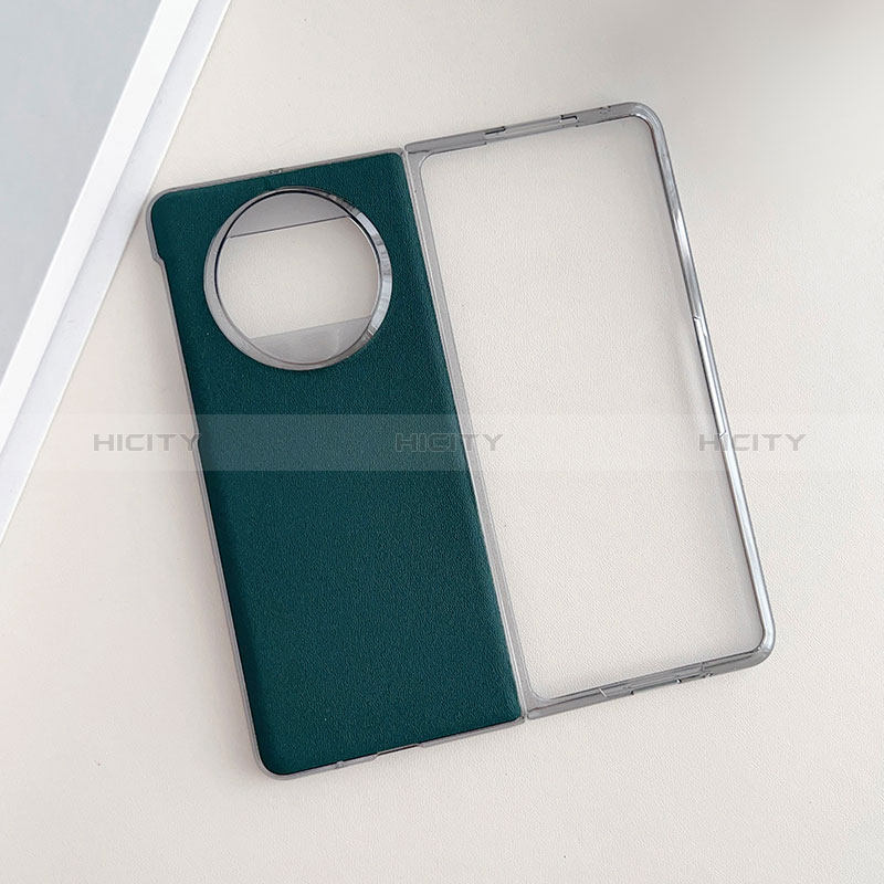 Funda Bumper Lujo Cuero y Plastico Mate Carcasa BH7 para Huawei Mate X5