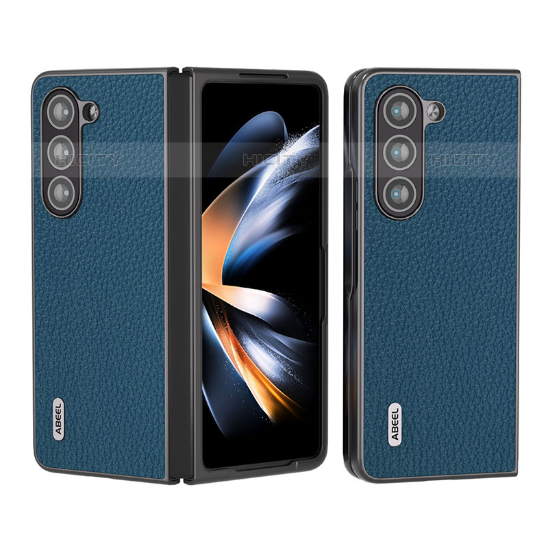 Funda Bumper Lujo Cuero y Plastico Mate Carcasa BH7 para Samsung Galaxy Z Fold5 5G