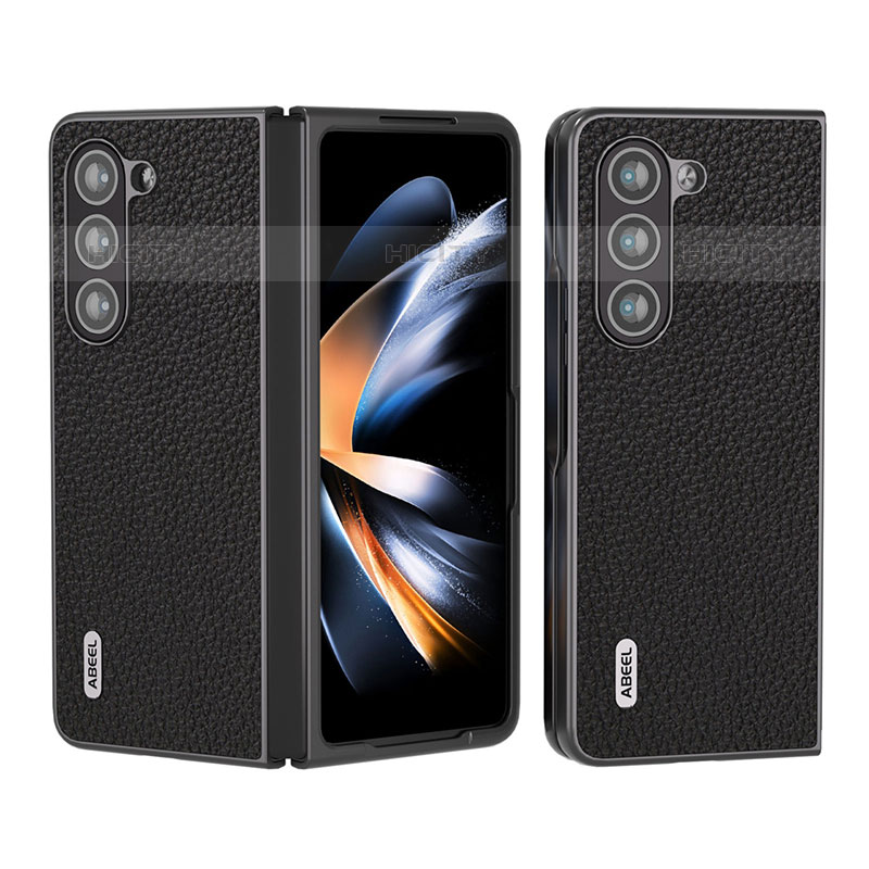 Funda Bumper Lujo Cuero y Plastico Mate Carcasa BH7 para Samsung Galaxy Z Fold5 5G