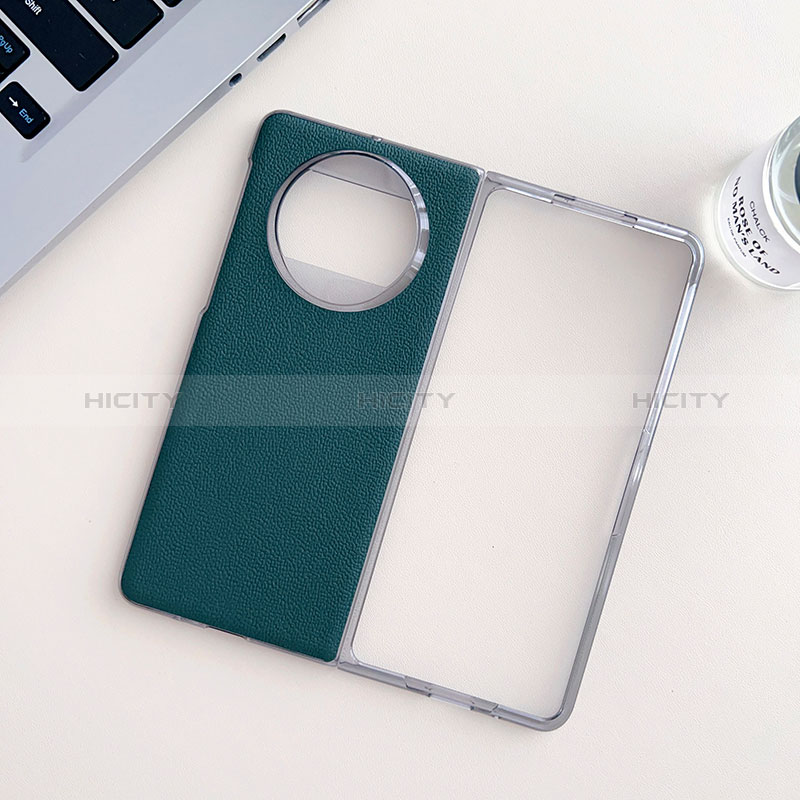 Funda Bumper Lujo Cuero y Plastico Mate Carcasa BH8 para Huawei Mate X3