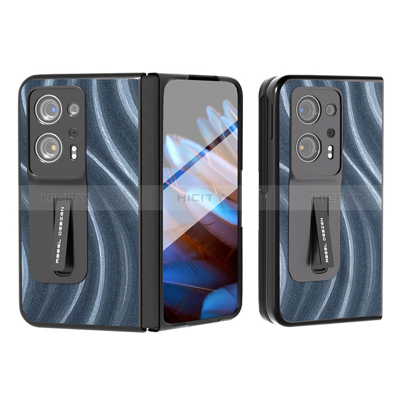 Funda Bumper Lujo Cuero y Plastico Mate Carcasa BH9 para Oppo Find N2 5G