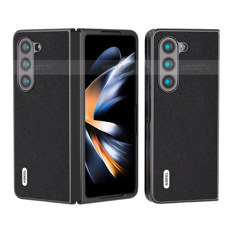 Funda Bumper Lujo Cuero y Plastico Mate Carcasa BH9 para Samsung Galaxy Z Fold5 5G