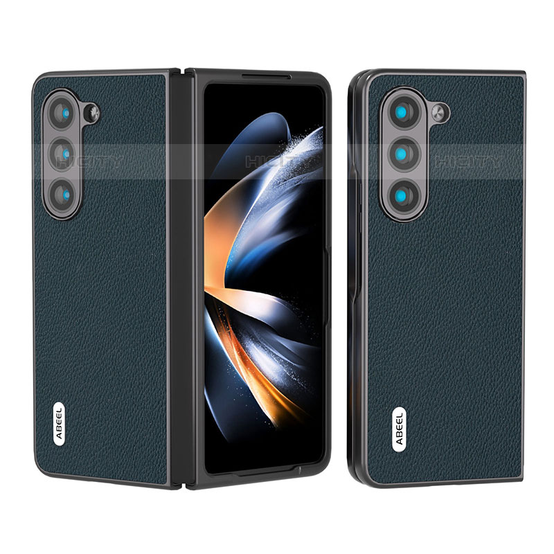 Funda Bumper Lujo Cuero y Plastico Mate Carcasa BH9 para Samsung Galaxy Z Fold5 5G