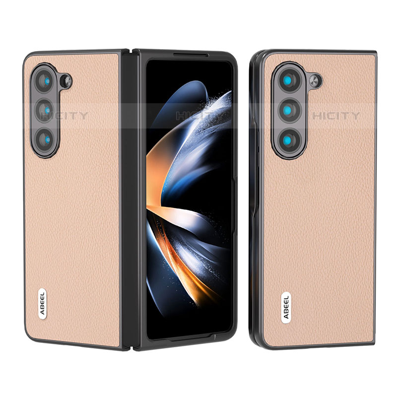 Funda Bumper Lujo Cuero y Plastico Mate Carcasa BH9 para Samsung Galaxy Z Fold5 5G