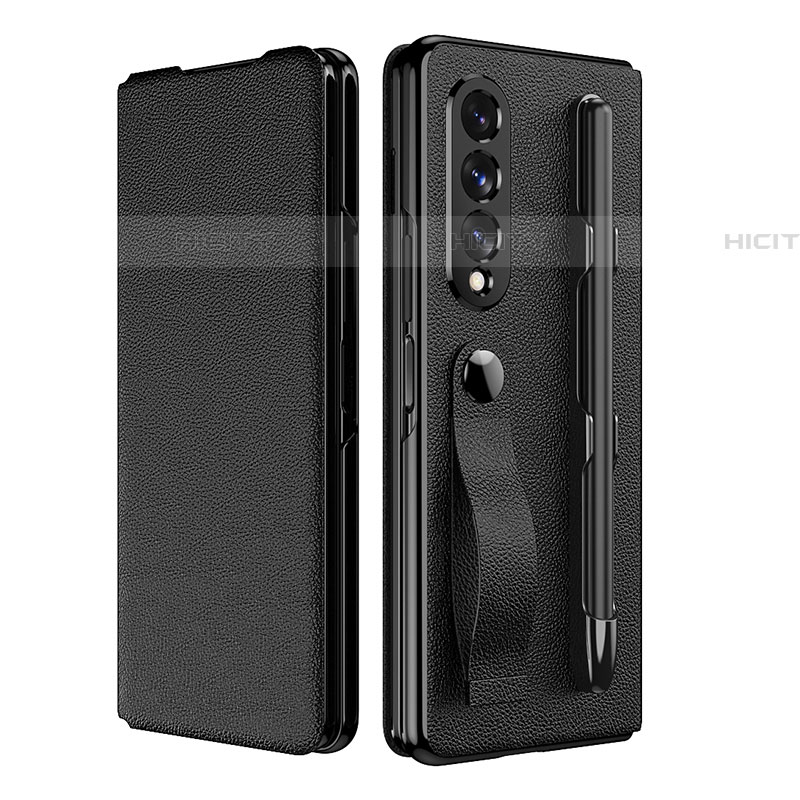 Funda Bumper Lujo Cuero y Plastico Mate Carcasa C06 para Samsung Galaxy Z Fold4 5G