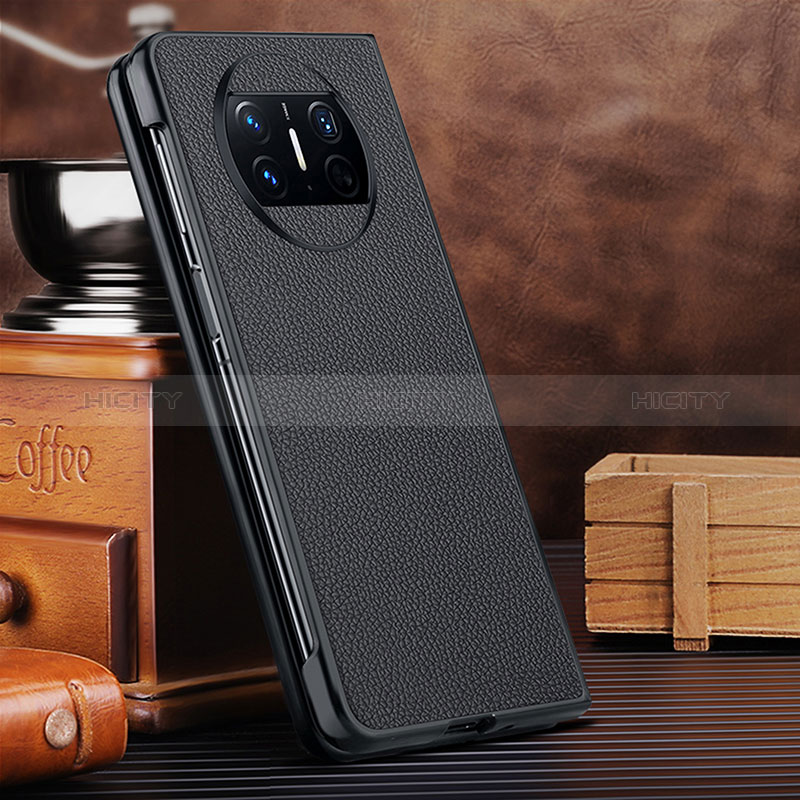 Funda Bumper Lujo Cuero y Plastico Mate Carcasa DL1 para Huawei Mate X3