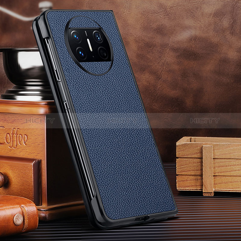 Funda Bumper Lujo Cuero y Plastico Mate Carcasa DL1 para Huawei Mate X5