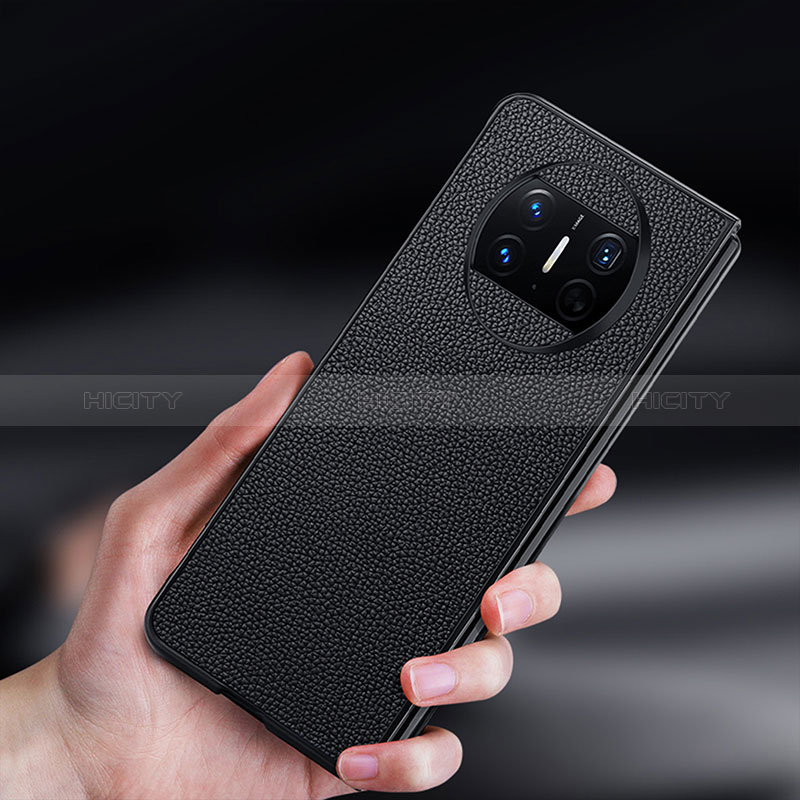 Funda Bumper Lujo Cuero y Plastico Mate Carcasa DL1 para Huawei Mate X5