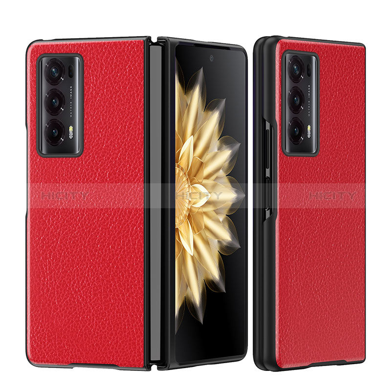 Funda Bumper Lujo Cuero y Plastico Mate Carcasa GS1 para Huawei Honor Magic V2 5G