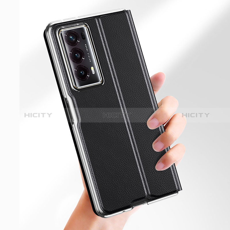 Funda Bumper Lujo Cuero y Plastico Mate Carcasa GS6 para Huawei Honor Magic V2 5G