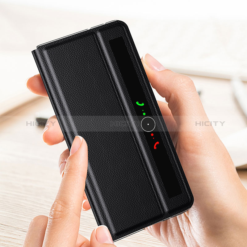 Funda Bumper Lujo Cuero y Plastico Mate Carcasa GS6 para Huawei Honor Magic V2 Ultimate 5G