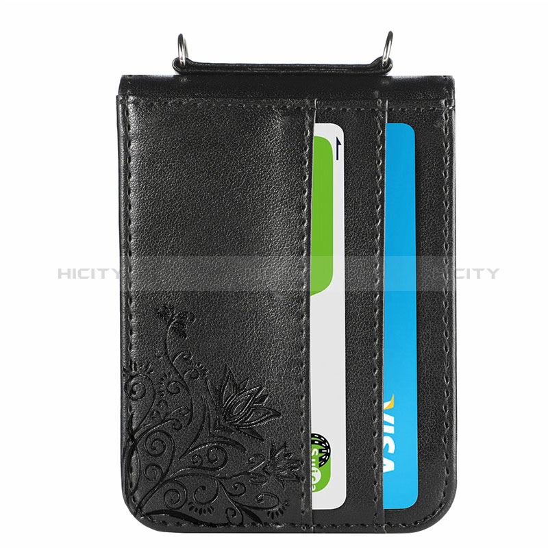 Funda Bumper Lujo Cuero y Plastico Mate Carcasa H04 para Samsung Galaxy Z Flip3 5G