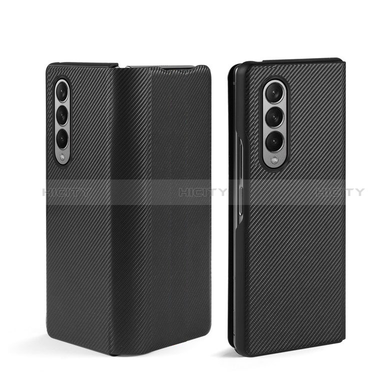 Funda Bumper Lujo Cuero y Plastico Mate Carcasa L01 para Samsung Galaxy Z Fold3 5G