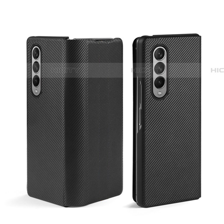 Funda Bumper Lujo Cuero y Plastico Mate Carcasa L01 para Samsung Galaxy Z Fold4 5G