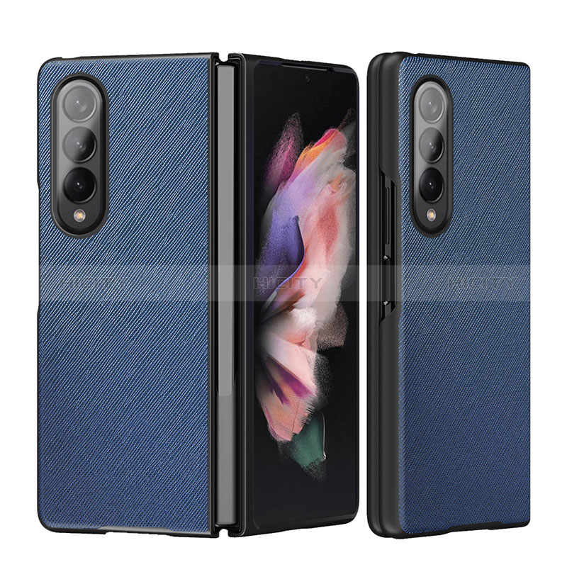 Funda Bumper Lujo Cuero y Plastico Mate Carcasa L06 para Samsung Galaxy Z Fold3 5G