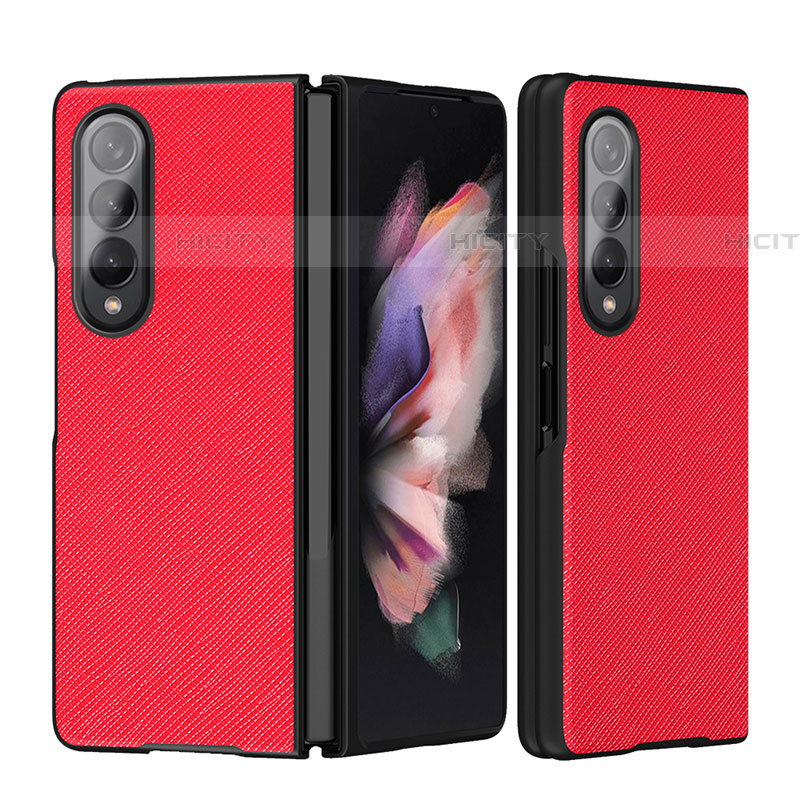 Funda Bumper Lujo Cuero y Plastico Mate Carcasa L06 para Samsung Galaxy Z Fold4 5G