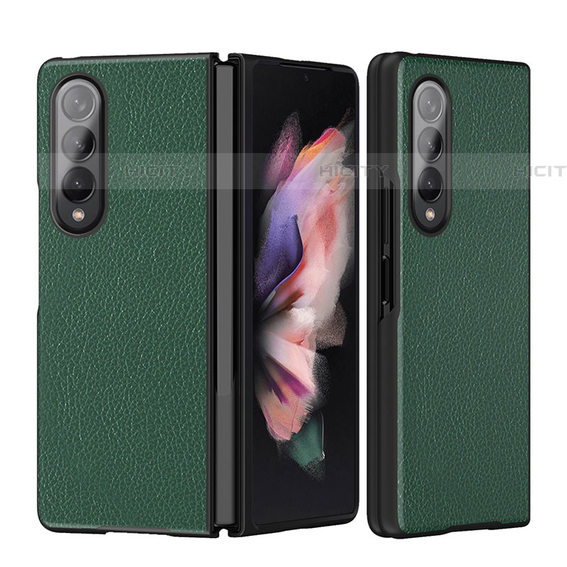 Funda Bumper Lujo Cuero y Plastico Mate Carcasa L08 para Samsung Galaxy Z Fold4 5G