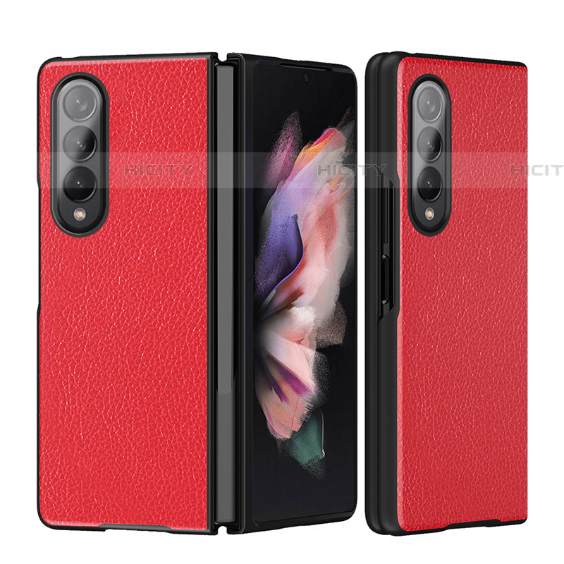 Funda Bumper Lujo Cuero y Plastico Mate Carcasa L08 para Samsung Galaxy Z Fold4 5G