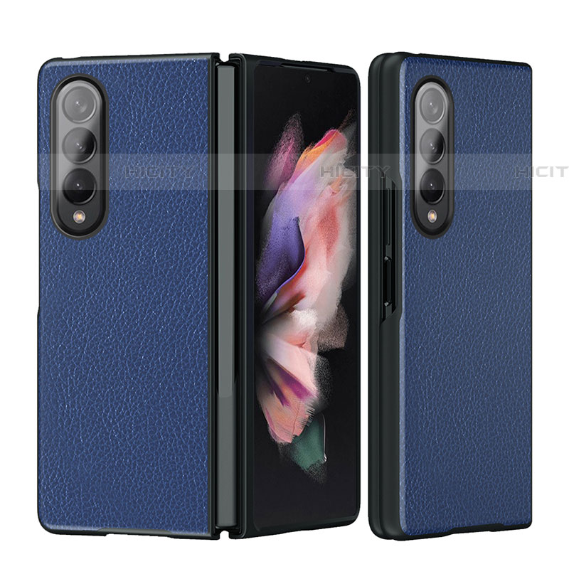 Funda Bumper Lujo Cuero y Plastico Mate Carcasa L08 para Samsung Galaxy Z Fold4 5G