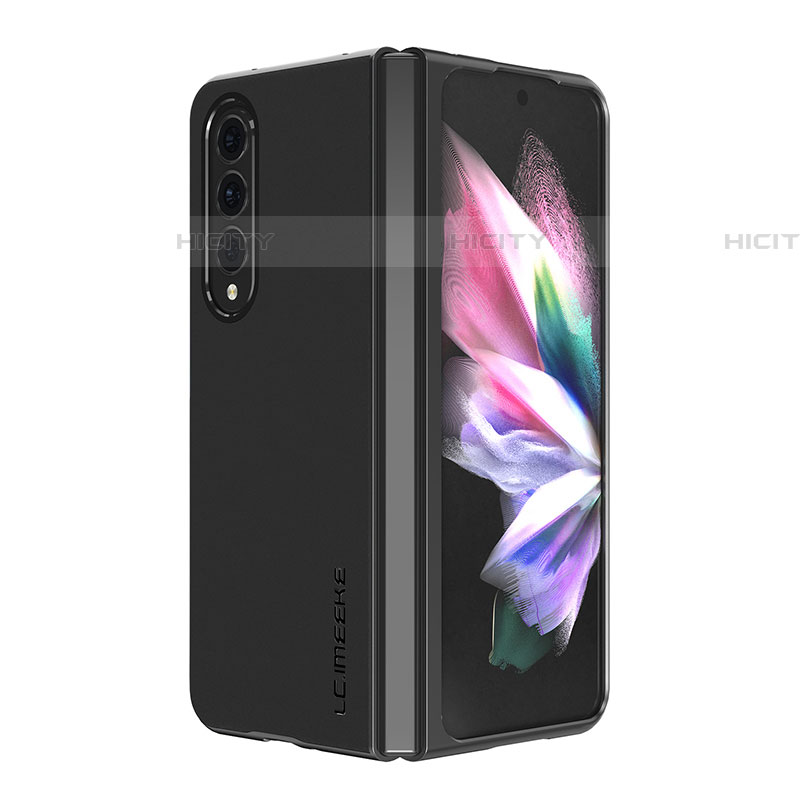 Funda Bumper Lujo Cuero y Plastico Mate Carcasa LC1 para Samsung Galaxy Z Fold4 5G