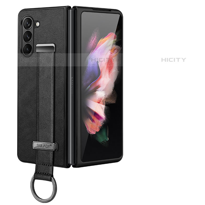 Funda Bumper Lujo Cuero y Plastico Mate Carcasa LD1 para Samsung Galaxy Z Fold5 5G